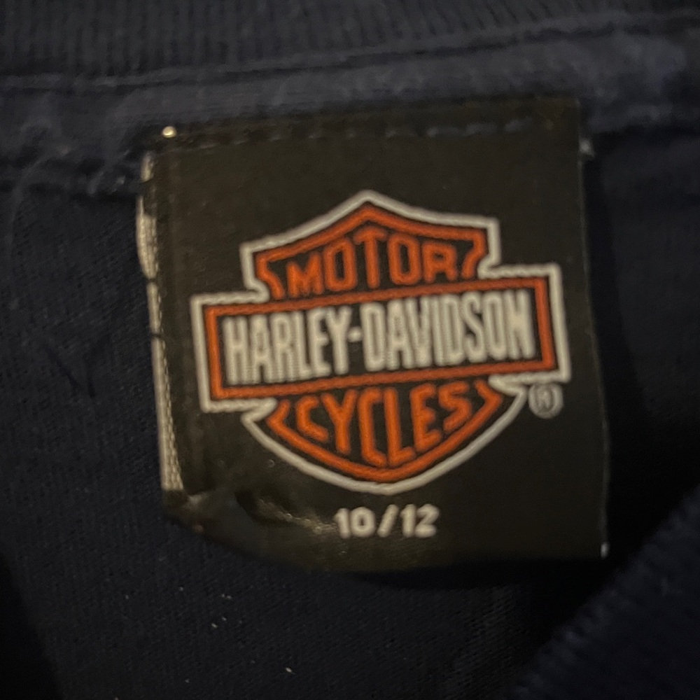 Harley Davidson top size 10/12 - Picture 3 of 4
